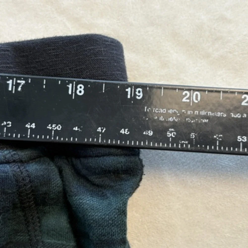 J Crew Knit Goods Lounge Pant Mens XL Green Blackwatch Plaid Joggers 100% Cotton